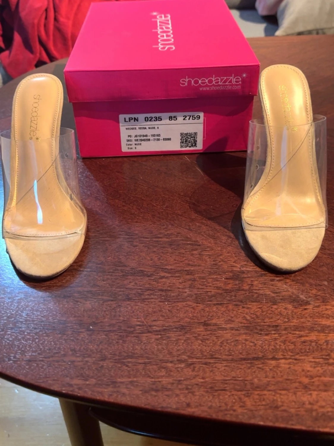 Klara pumps med transparent klack - 3