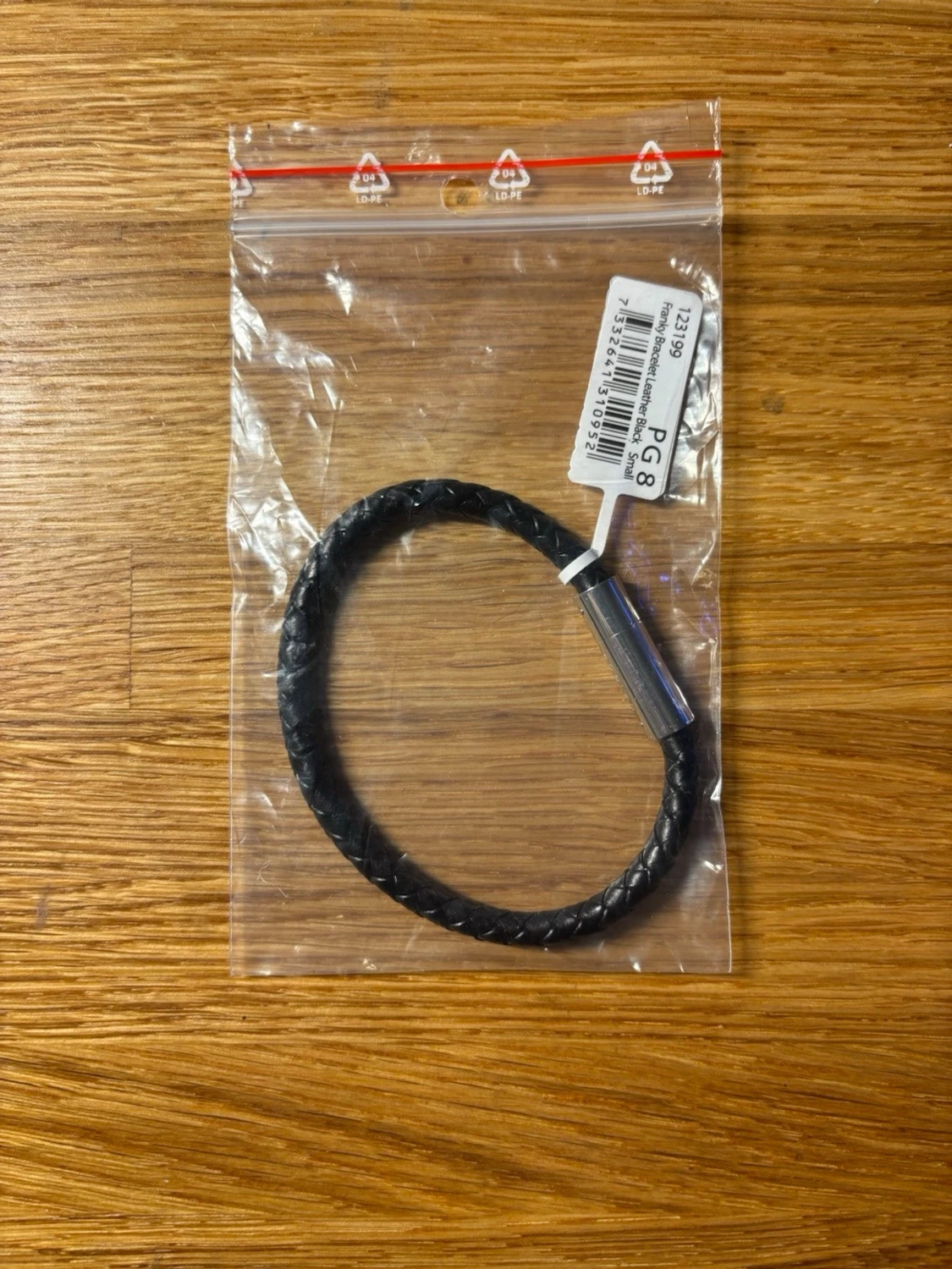 Svart flätat läderarmband EDBLAD - 1