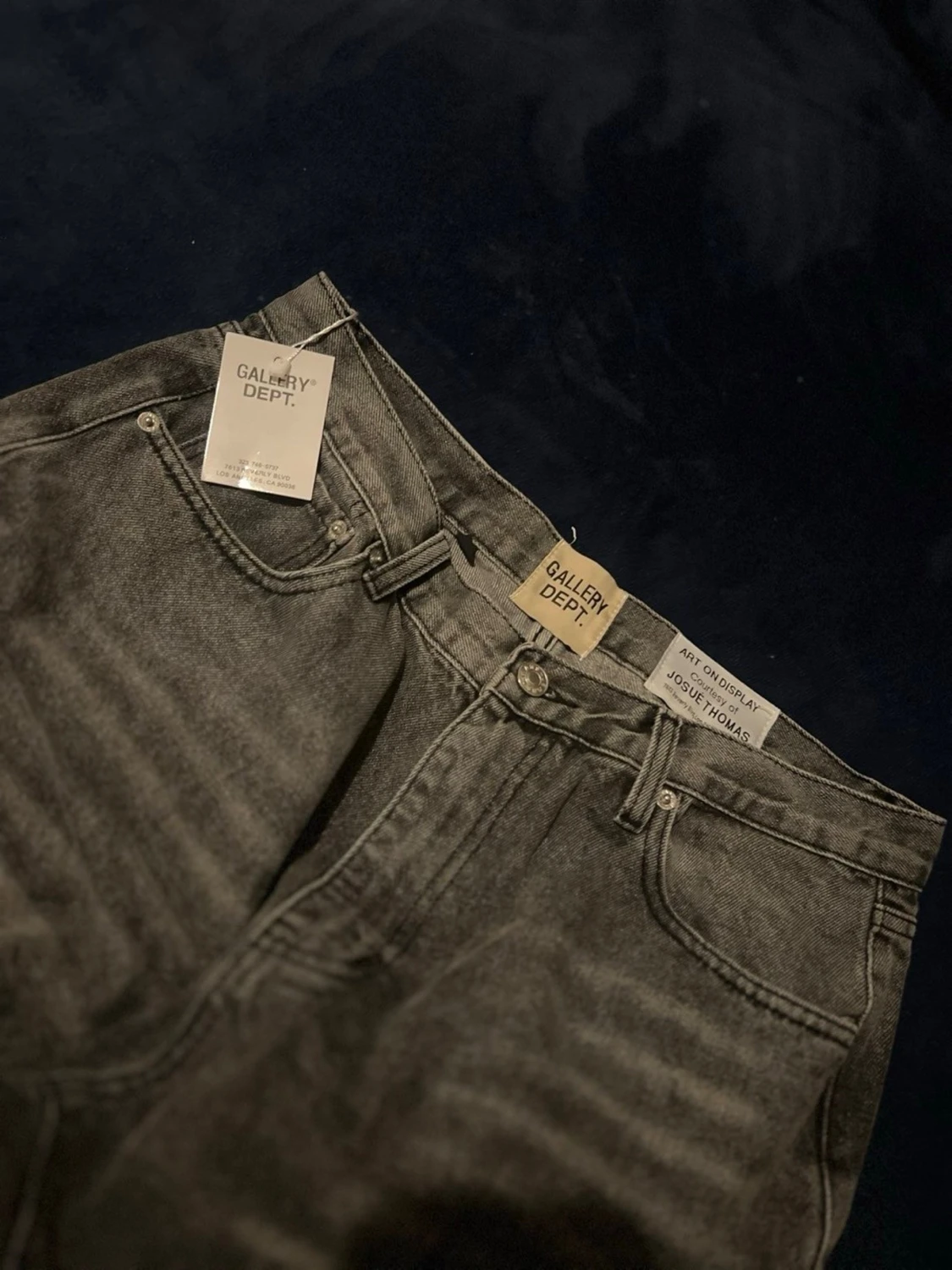 Gråa jeans med råa kanter Gallery Dept - 2