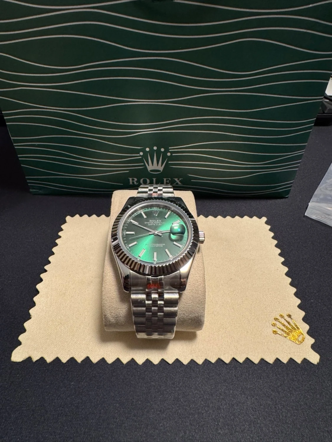 Rolx Role Topp Datejust 41mm Emerald Dial / O... - 1