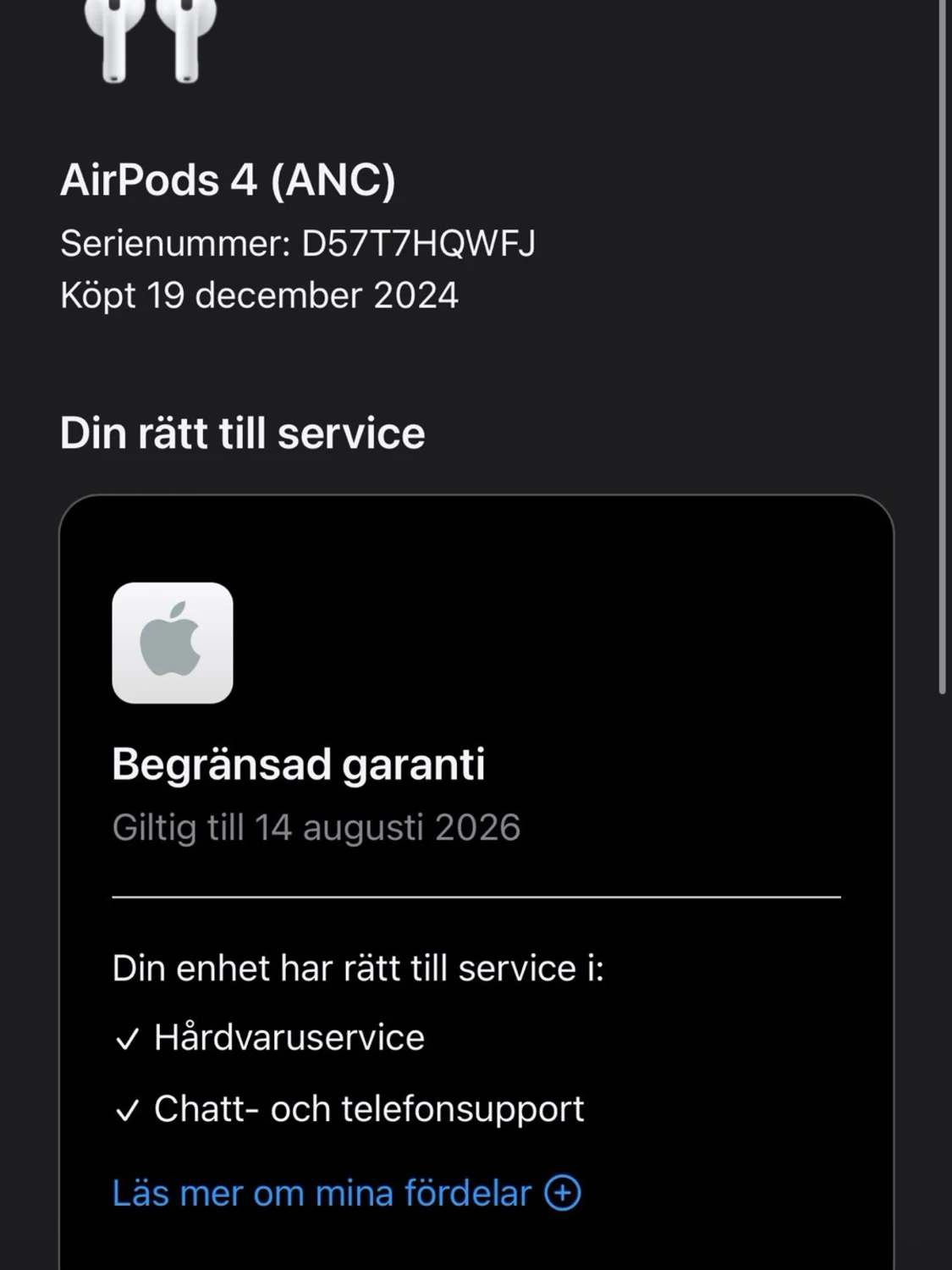 Apple AirPods 4 ANC trådlösa hörlurar - 4