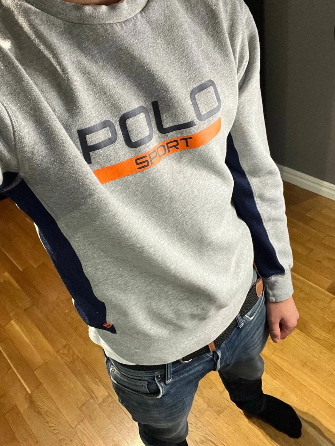 Grå sweatshirt från Polo Sport