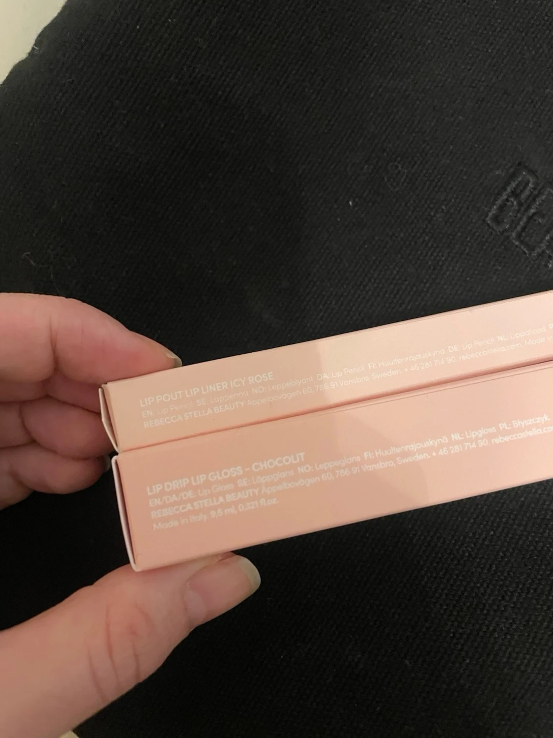 Rebecca Stella Lip Drip Chocolat & lip pen icy rose - 1