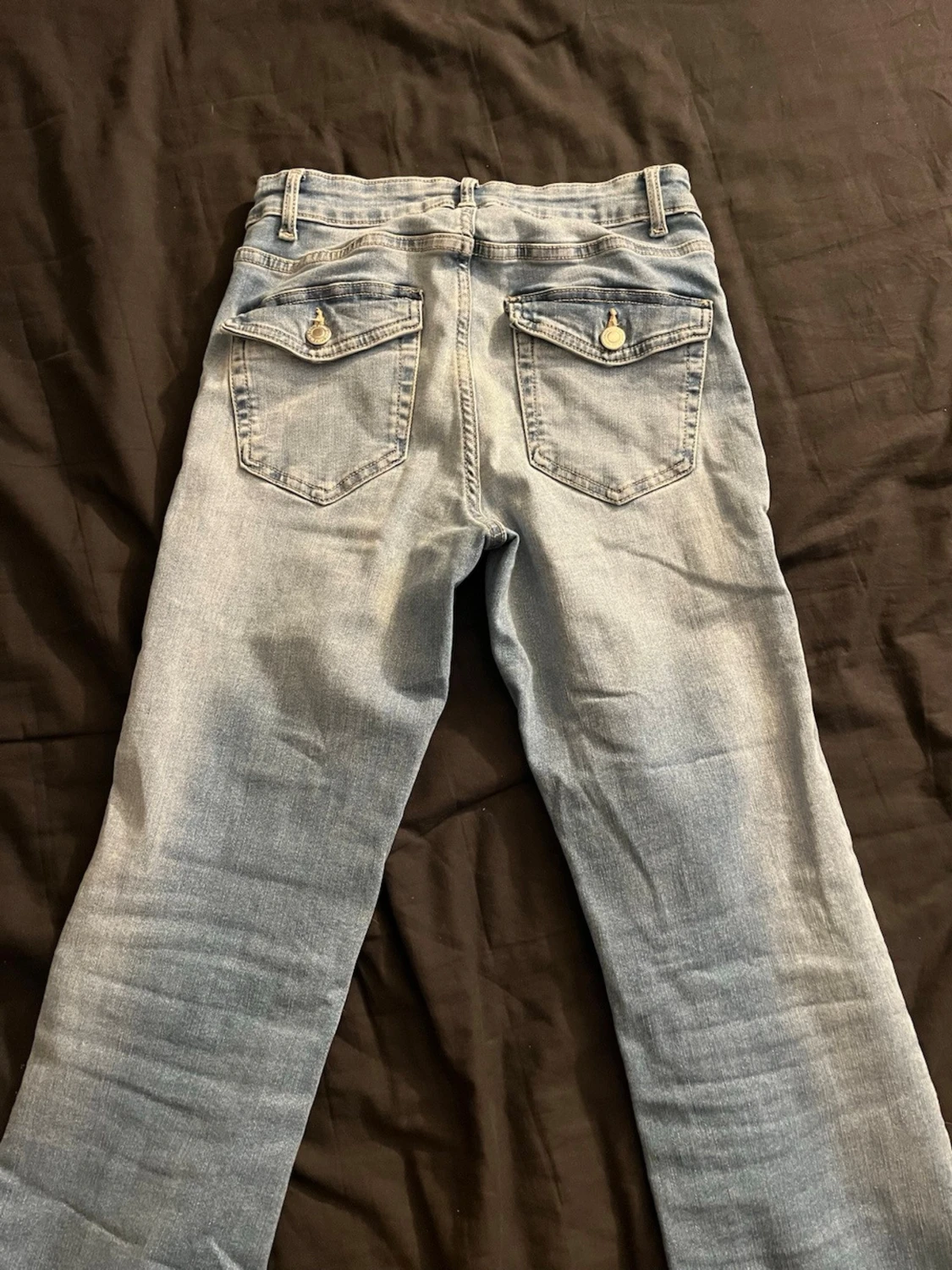 Ljusblå bootcut jeans från ONLY - 1