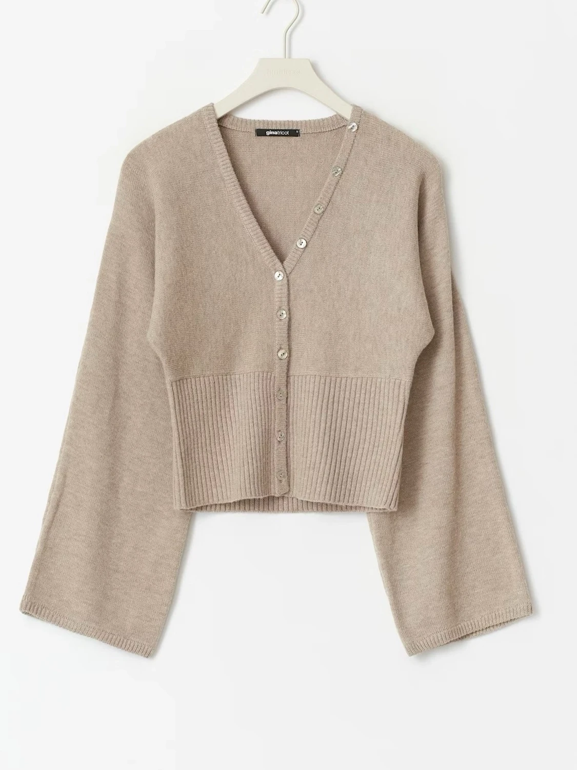 Beige tröja med vida ärmar - 2