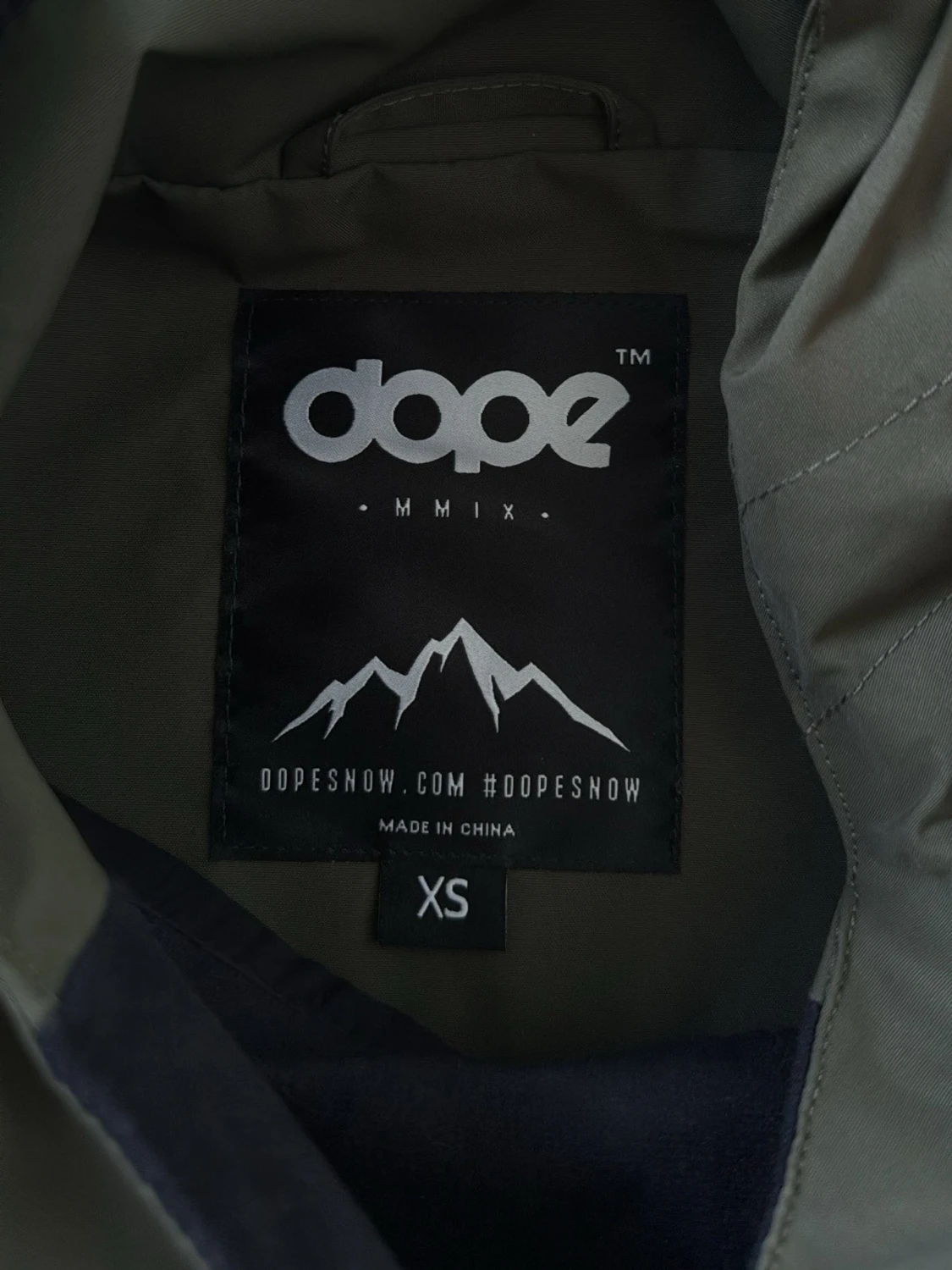 Olivgrön Dope Snow vindjacka - 4