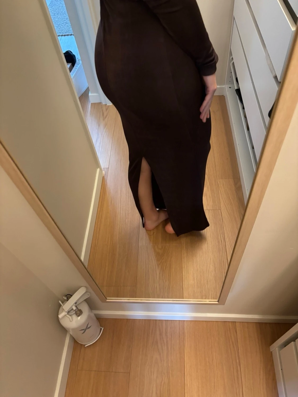 Brun långklänning - 2