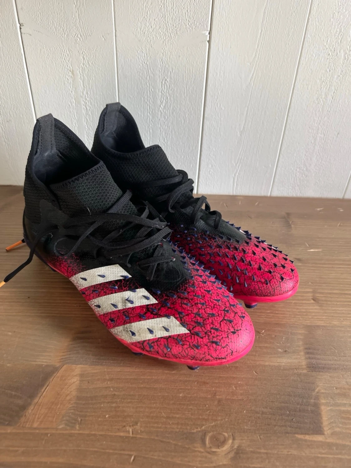 Adidas Predator fotbollsskor röd/svart - 2