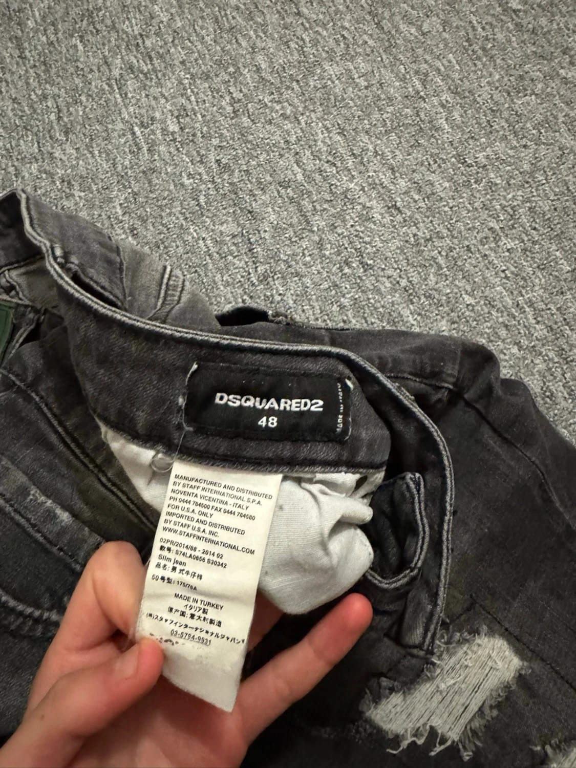 Svarta jeansshorts från Dsquared2 - 1