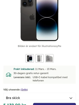iPhone 14 Pro svart 128GB - Säljer en svart iPhone 14 Pro med 128GB lagring­. Telefonen har en stilren design i glas och metall, med tre kameror på baksidan och Apples logga. Perfekt för dig som vill ha en kraftfull mobil med grym kamera och snygg look. Trasig framkamera pris kan diskuteras 87% batterihälsa köpt för ett år sen
