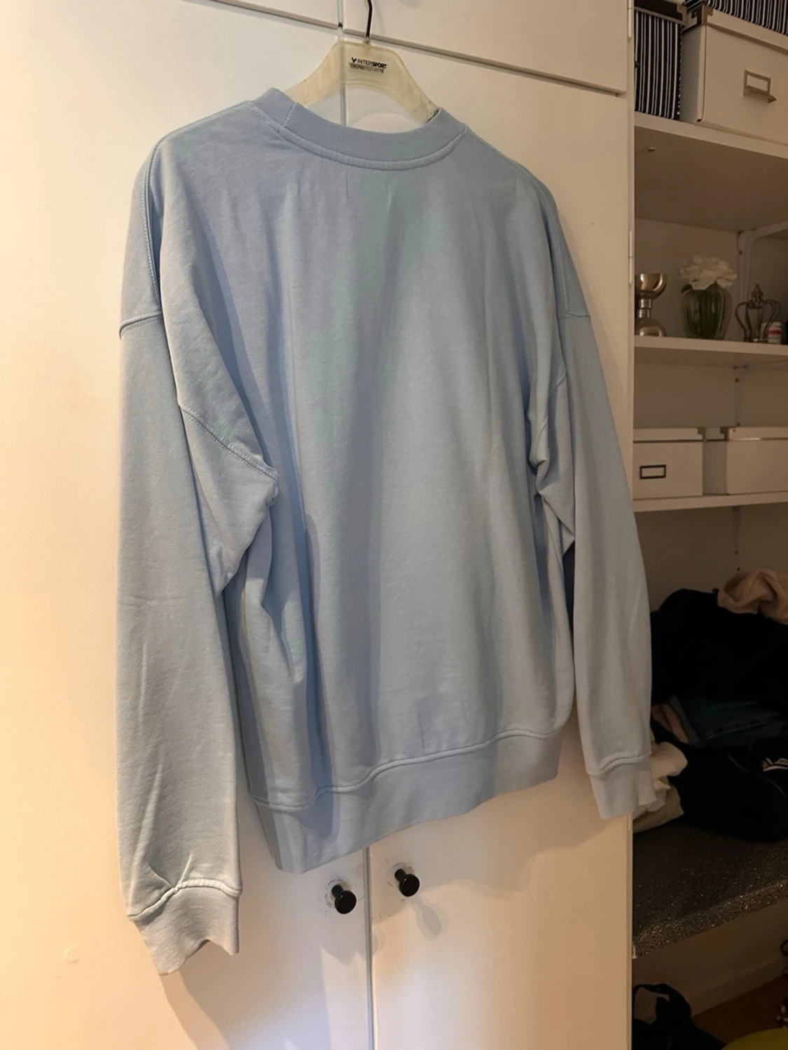 Ljusblå oversized sweatshirt - 1