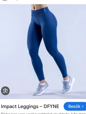 Dfyne leggings S - Säljer dessa dfyne impact leggings i storlek S och färgen deep sea. Färgen säljs inte längre på deras hemsida. Har använts väldigt få gånger.
