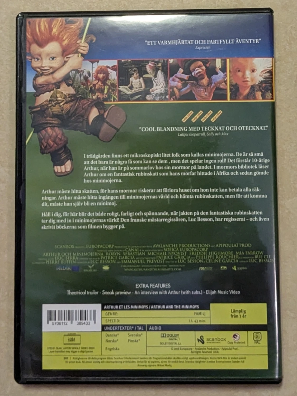 DVD , ARTHUR OCH MINIMOJERNA - 1