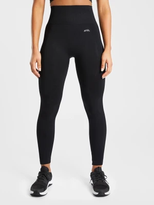 Svarta tights från AYBL - Snygga svarta tights från AYBL med hög midja och diskret logga framtill och baktill. Tillverkade i stretchigt material som sitter skönt och följer kroppens rörelser, perfekta för gymmet eller löprundan. Texten fram är lite lös men alla bokstäver sitter kvar 🩷