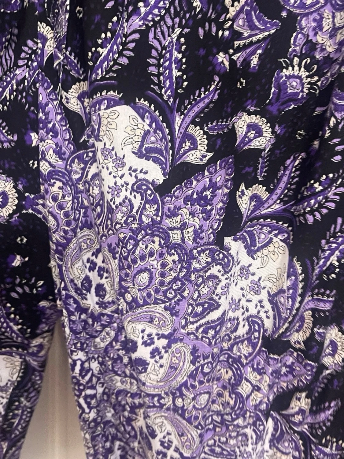 Lila och svart pyjamas-set från Bik Bok - 3