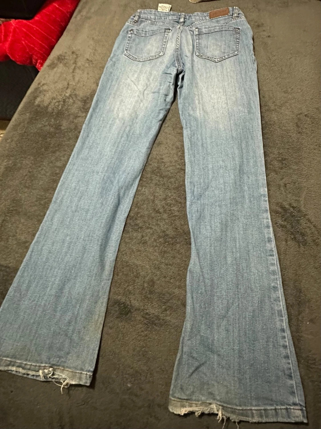 Ljusblå bootcut jeans - 1