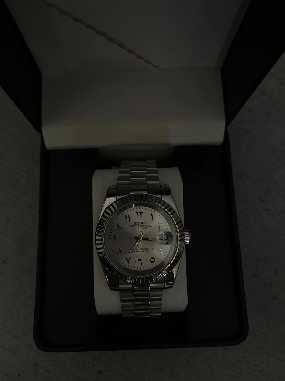 Seiko silverfärgad armbandsklocka - 1