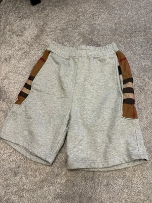 Burberry Shorts Grå - Säljer ett par grå burberry shorts i storlek S då de aldrig använts, inga defekter alls. Pris ej hugget i sten, hör av er vid intresse! 