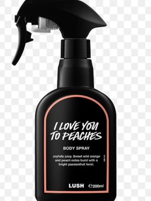 I Love You To Peaches body spray SÖKER - SÖKER! Denna body mist från Lush i doften I love you to peaches 🍑