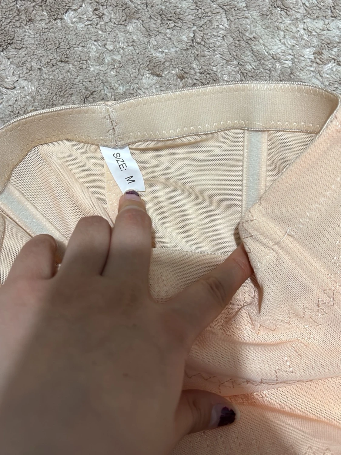Beige high waist shapewear (XS, S)  - 2