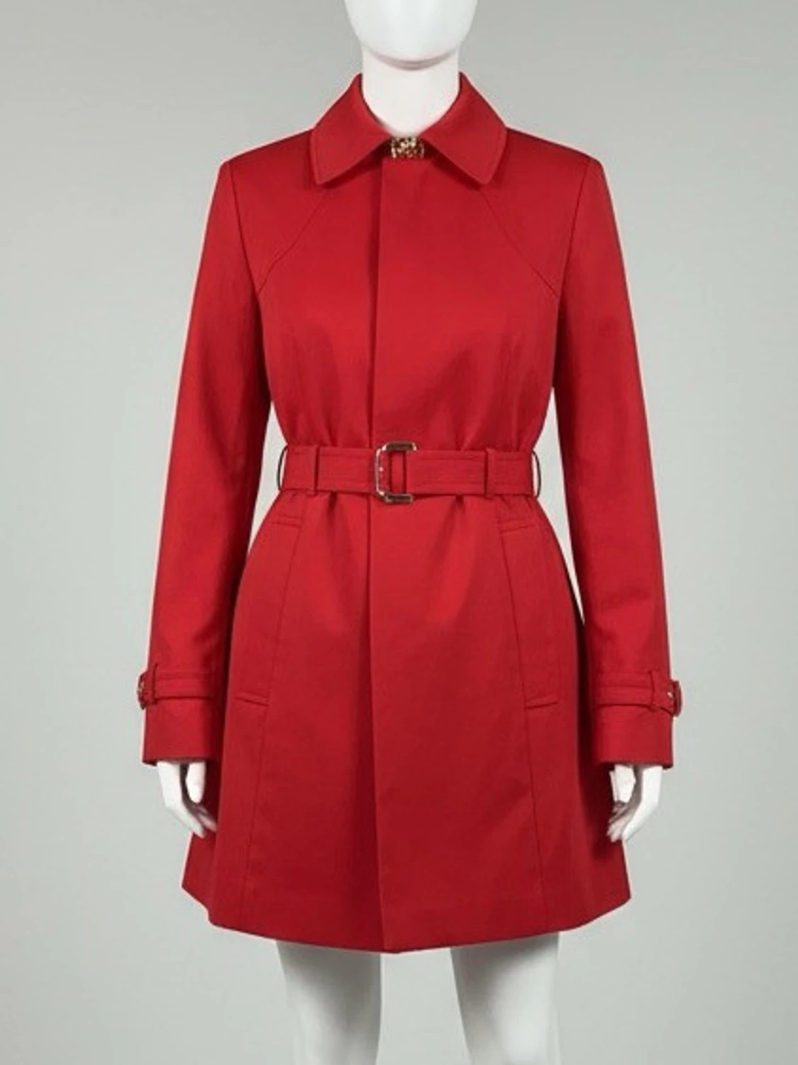 Röd trendig trenchcoat ✨ - 1