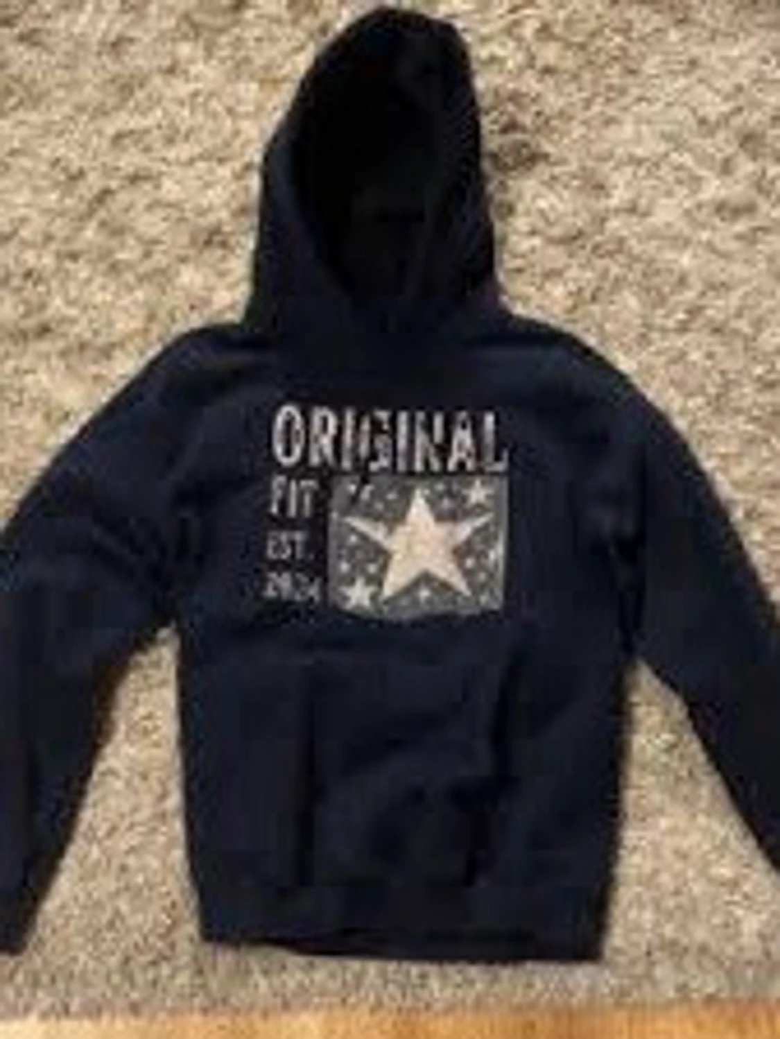 Mörkblå hoodie - 3