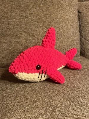 Virkad haj  - Handgjord virkad söt haj 