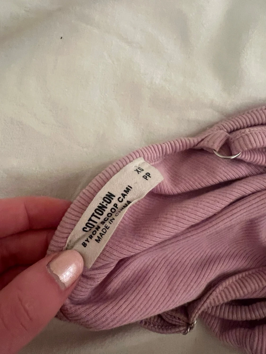 Rosa ribbad linnetopp från Cotton On - 1