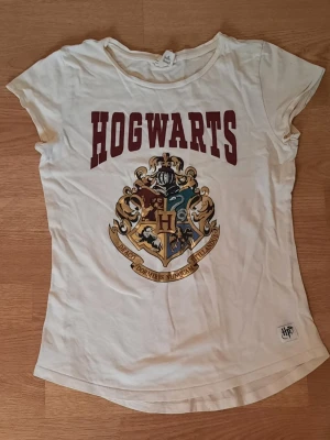 Vit t-shirt med Harry Potter tryck - Vit t-shirt med Harry Potter tryck från H&M. Den är storlek 170 vilket motsvarar S. Materialet är bomull ☀️