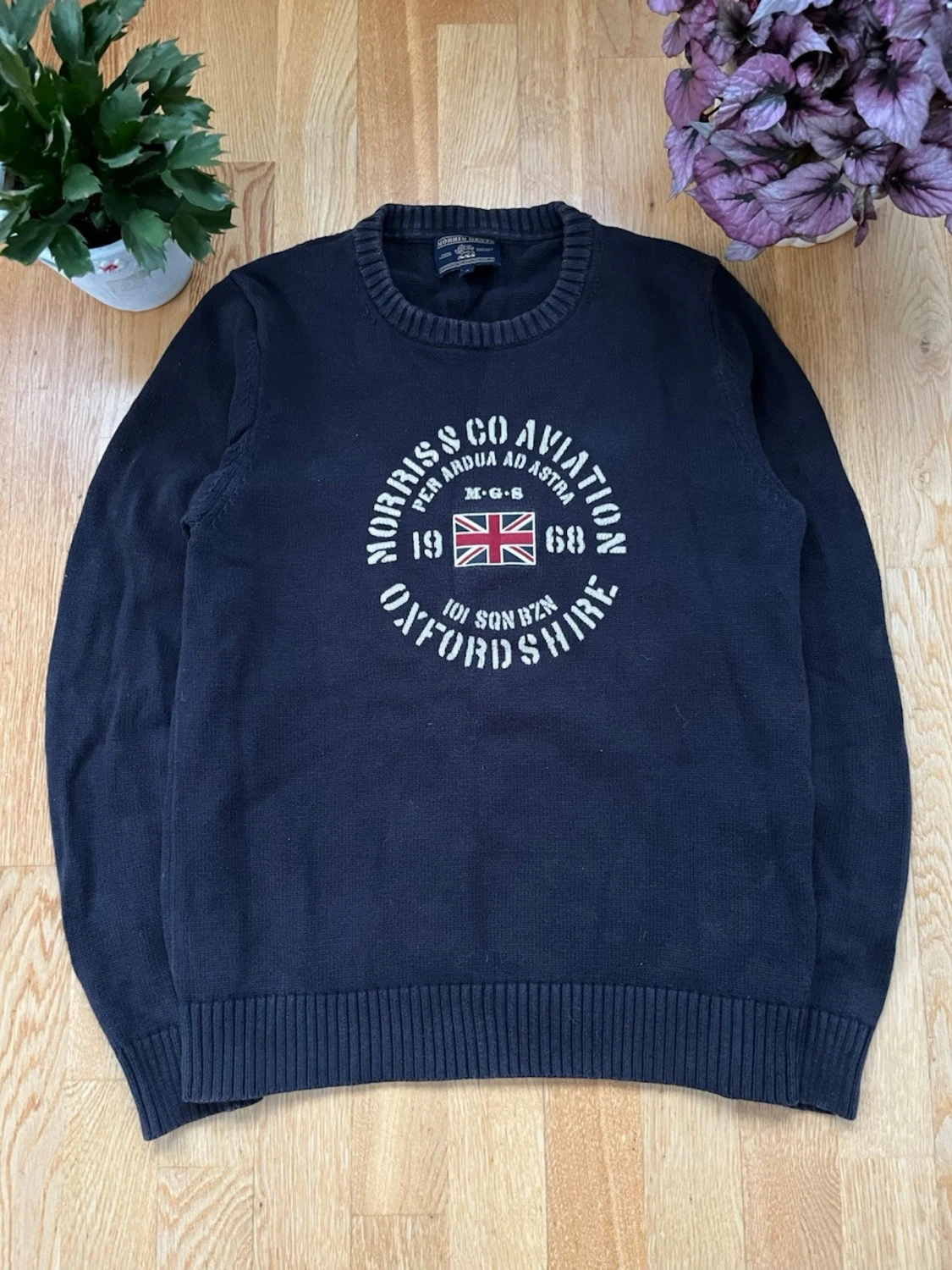 Svart stickad tröja Morris Oxfordshire