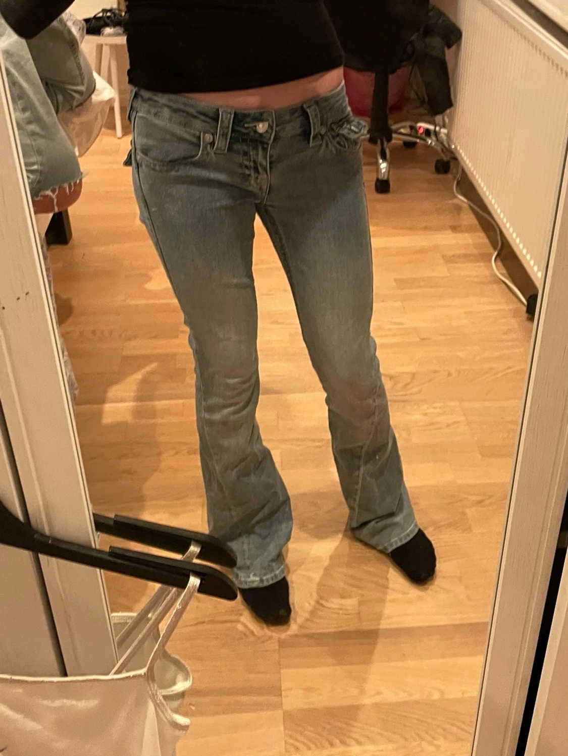 True Religion Joey Low Rise Flare Jeans