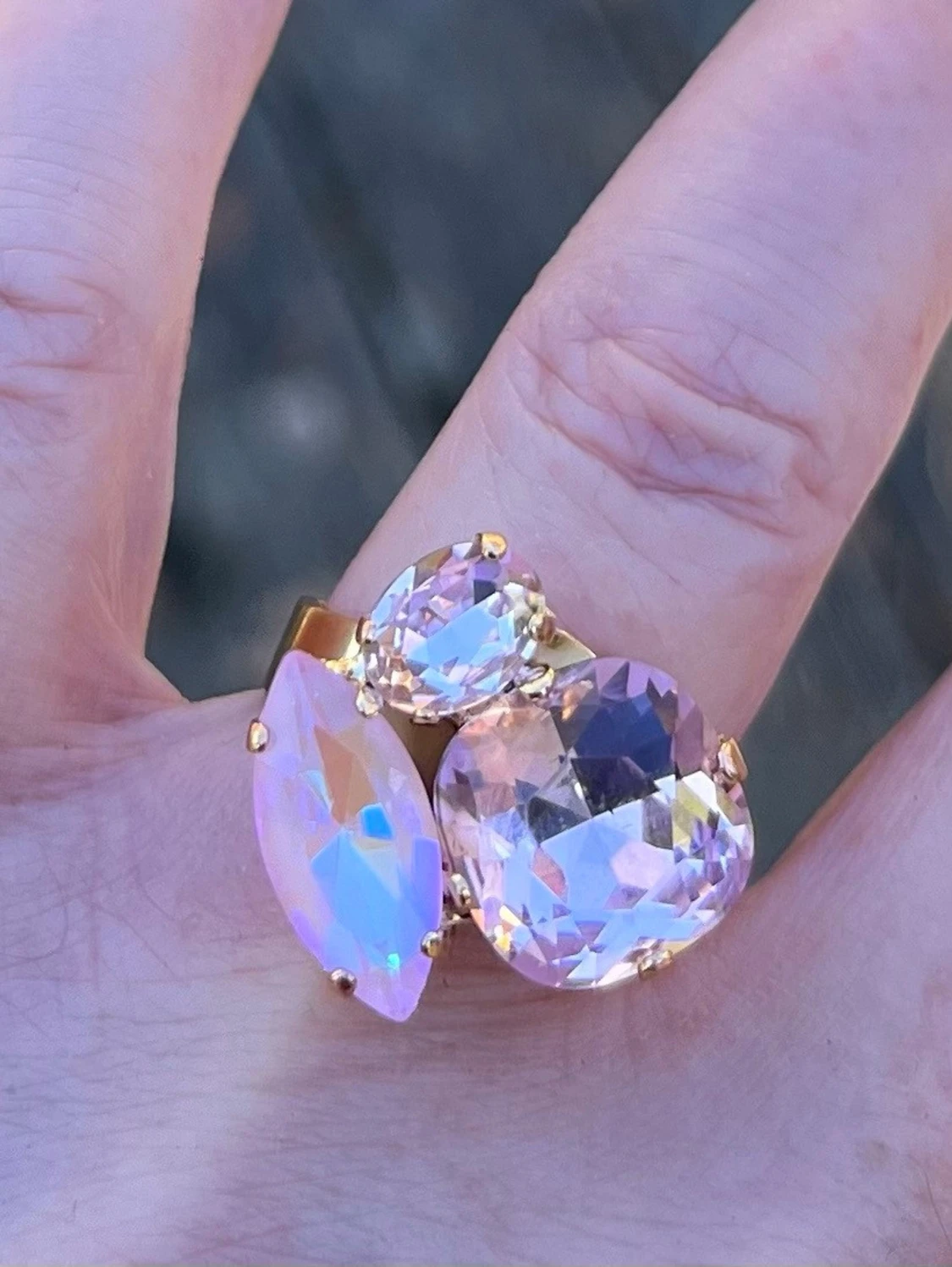 Mixed sized ring Rosa nyanser  - 2