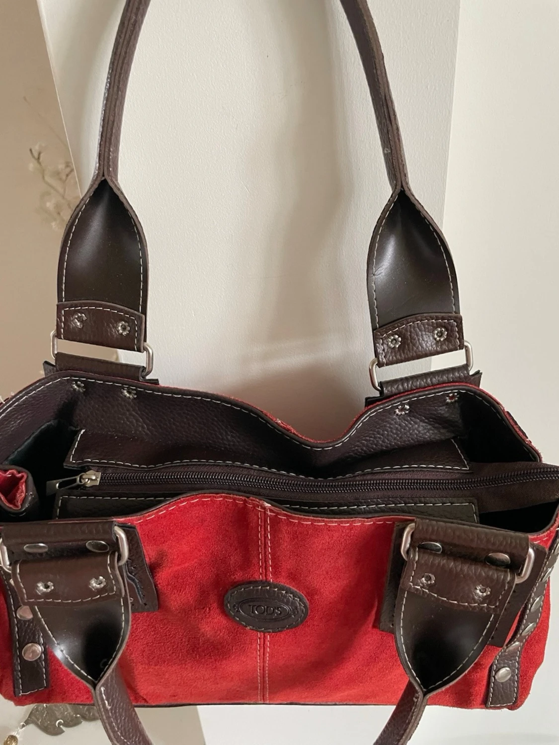 Tods röd vintage väska  - 1