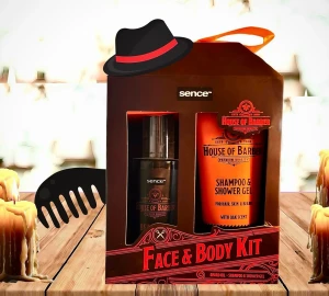 Face & Body Kit från House of Barber! - Face & Body Kit från House of Barber!. Hair & Body wash 50 ml och Beard oil 30 ml från House of Barber i fin presentförpackning. Perfekt fars dagspresent!b