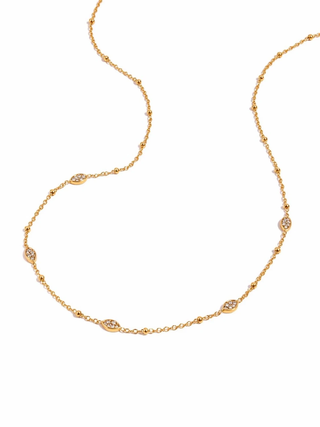 Guldpläterat halsband