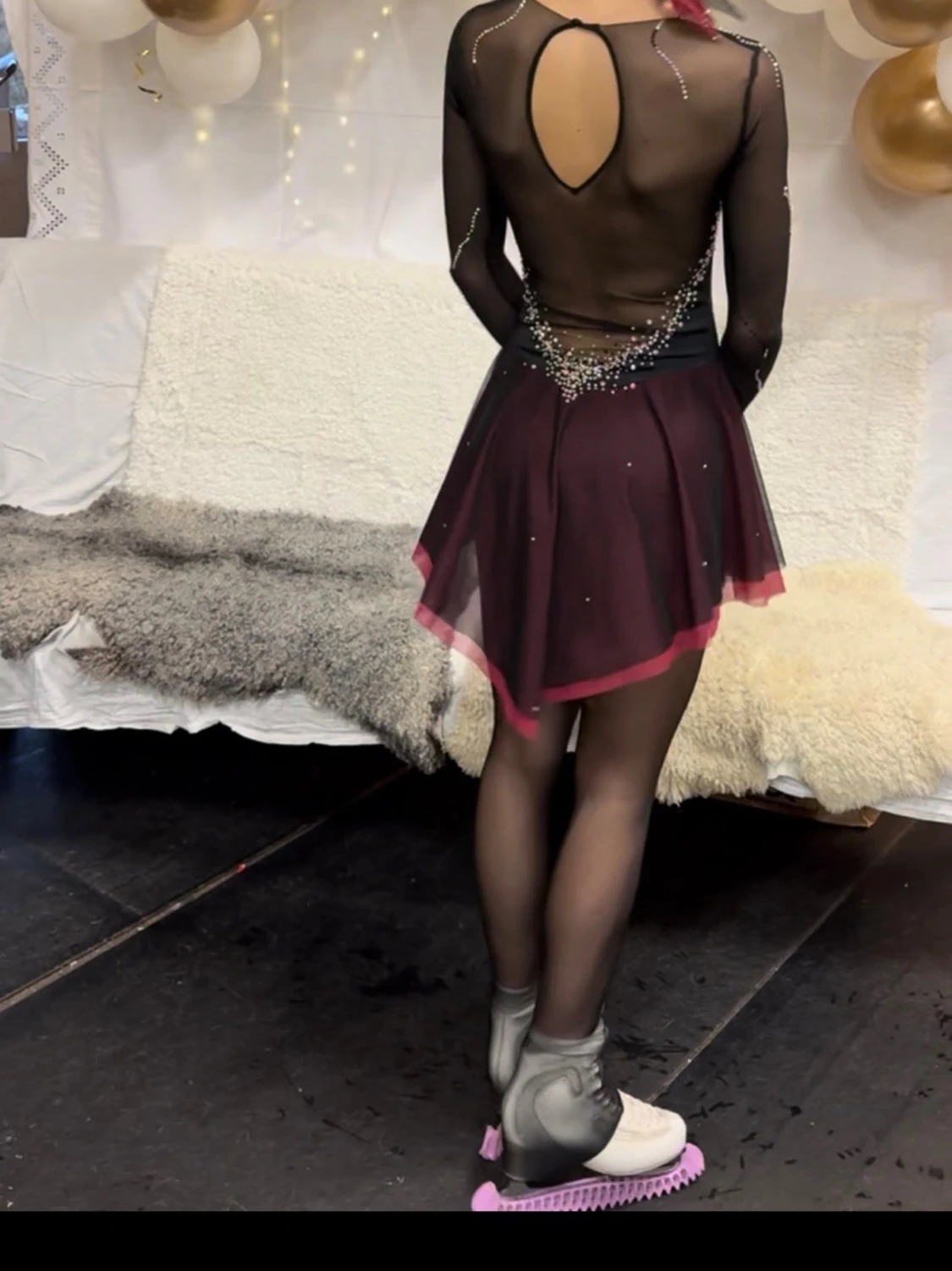 Svart konståkningsklänning - 6