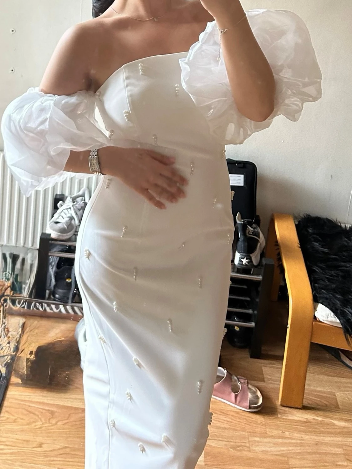 Vit långklänning - 2