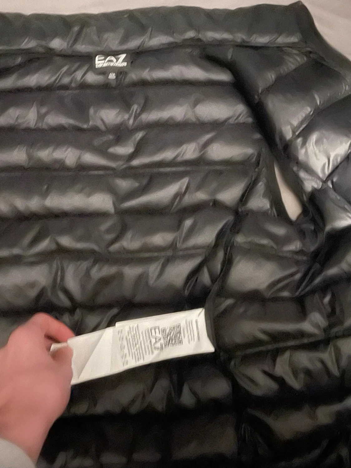 Svart dunväst från EA7 Emporio Armani äkta - 1