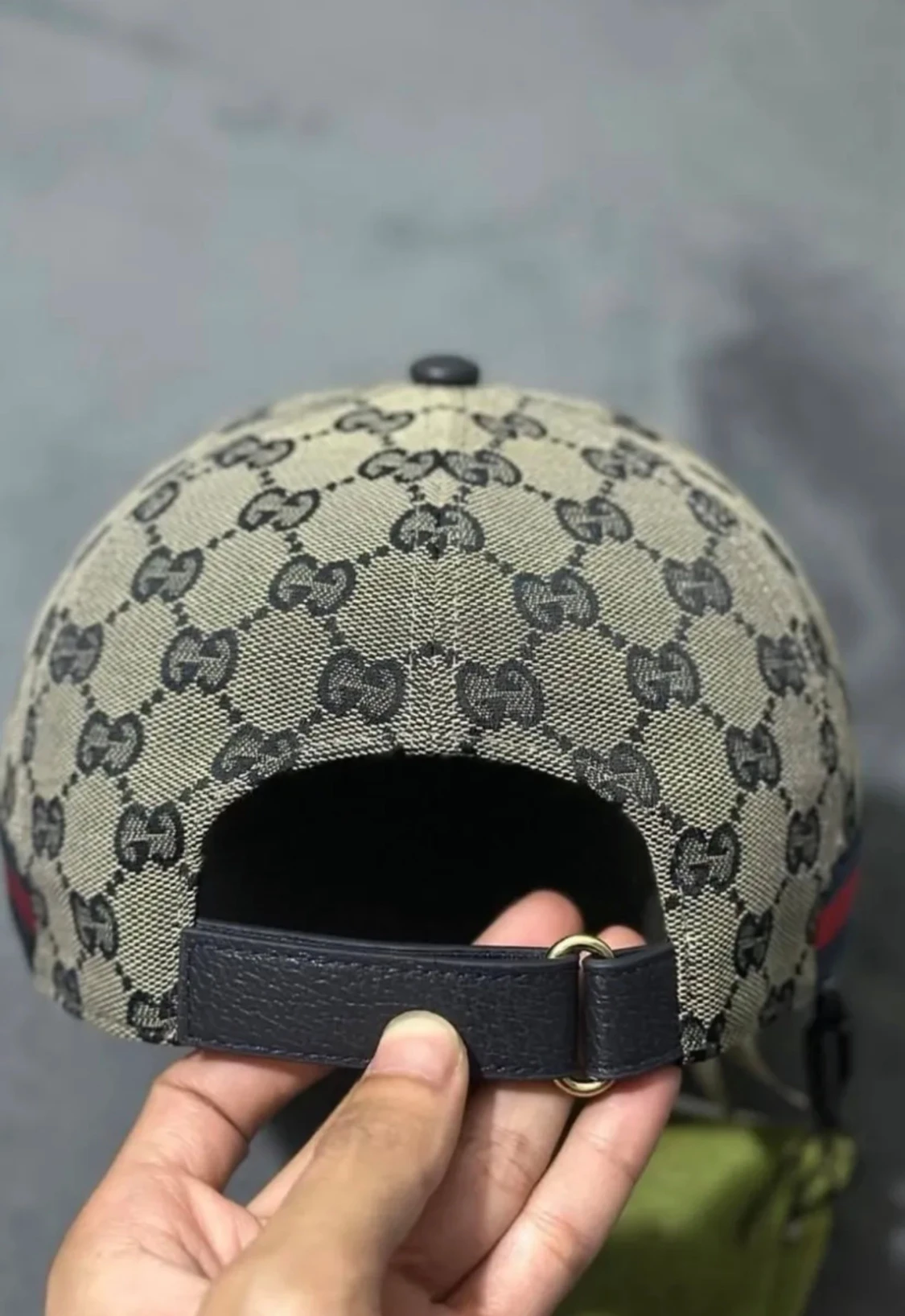 Gucci beige keps med GG-mönster - 2