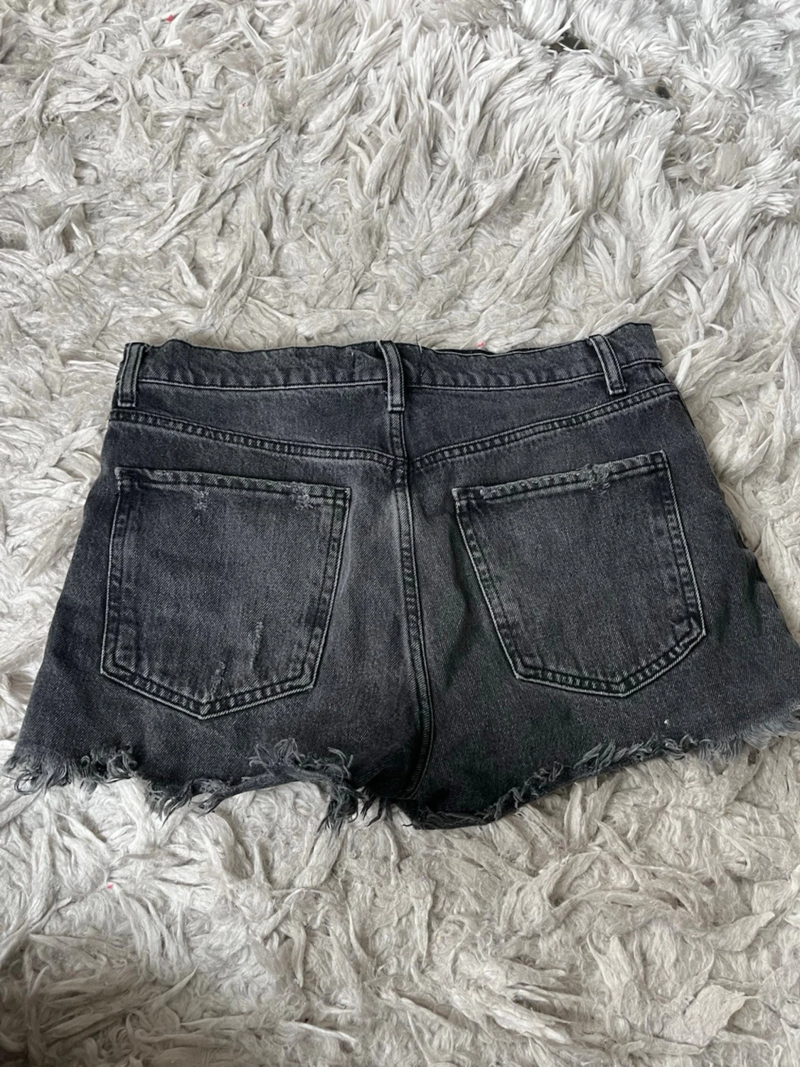 Svarta denimshorts - 1