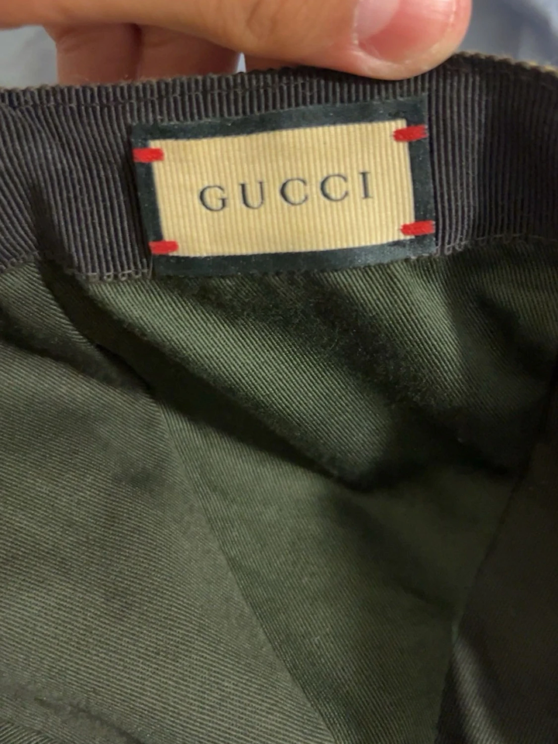 Beige GG Supreme keps från Gucci - 3