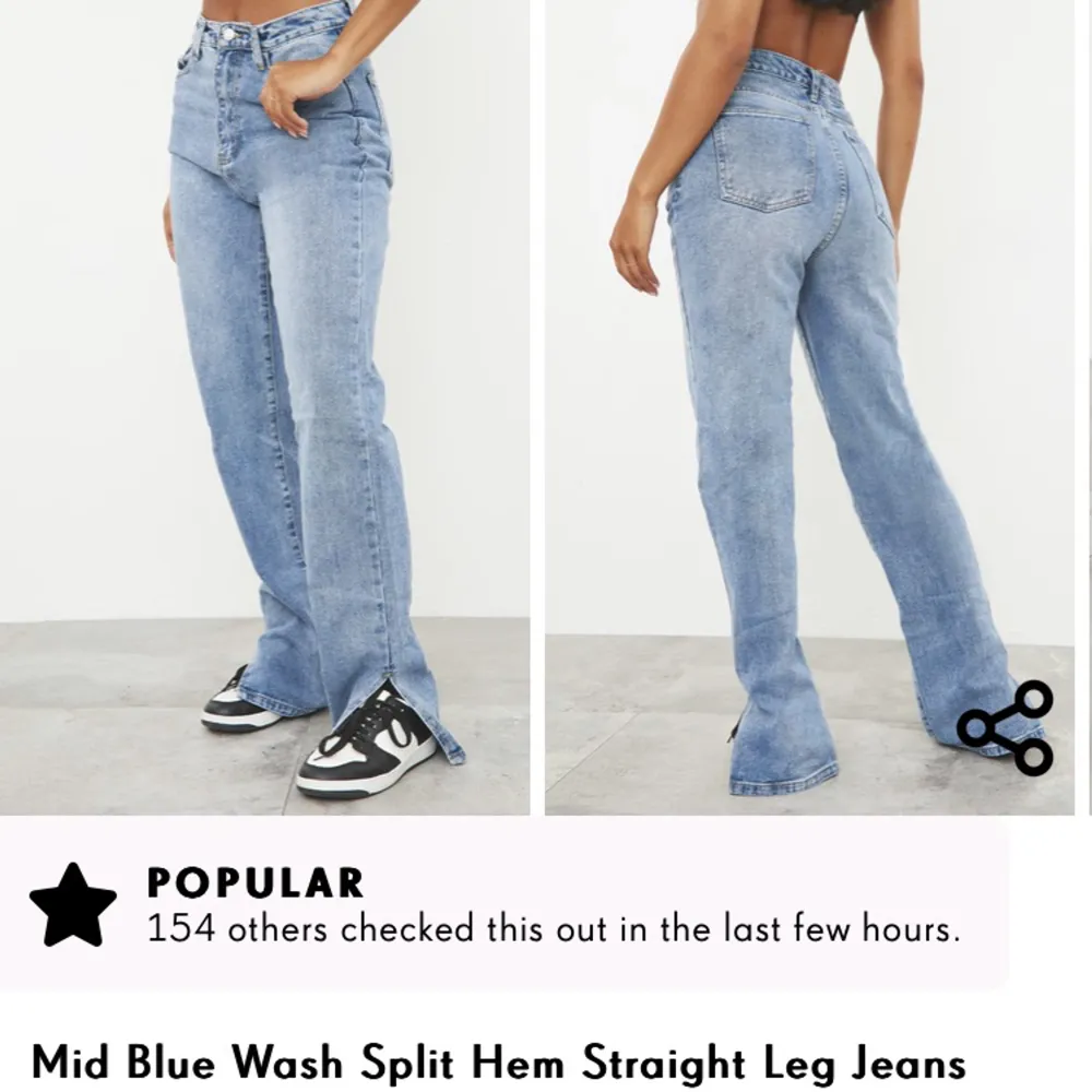 Säljer mina Plt jeans som int ekonomer till andvändning då de är förkorta. Jeans & Byxor.