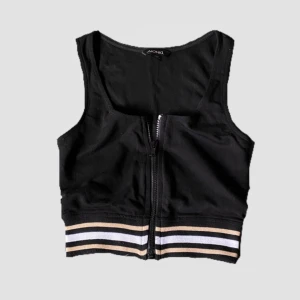 zip up topp - zip up croppat linne från monki🫧 pris kan diskuteras 🌱