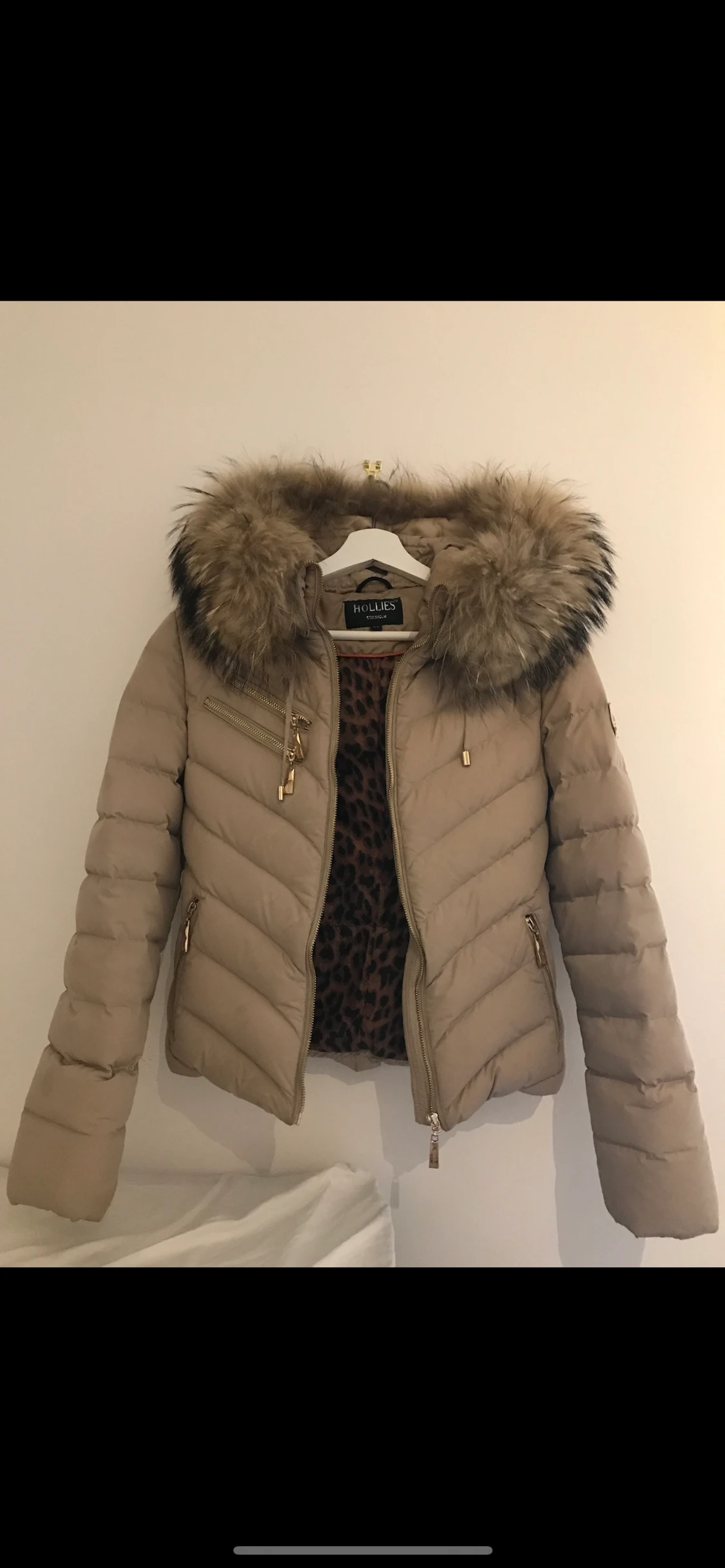 Hollies jacka beige strl 34 - 90