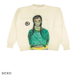 SICKO Bad case of stripes knit sweater - Rare SICKÖ tröja i storlek L. Kan passa S, M och L beroende på hur du vill att den ska sitta.  Har du frågor eller vill ha fler bilder?  Tveka inte på att skriva till mig! Föredrar kontant före swish😎