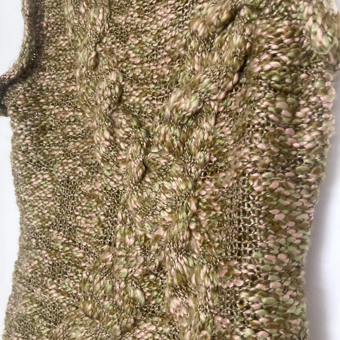 Stickad mönstrad top - 91