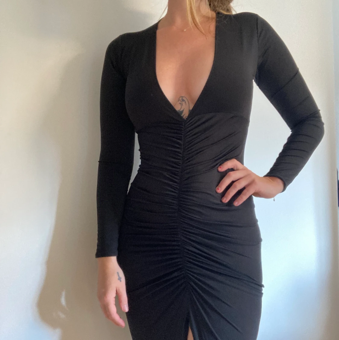 Svart stretchig klänning ”Nelly” - 91
