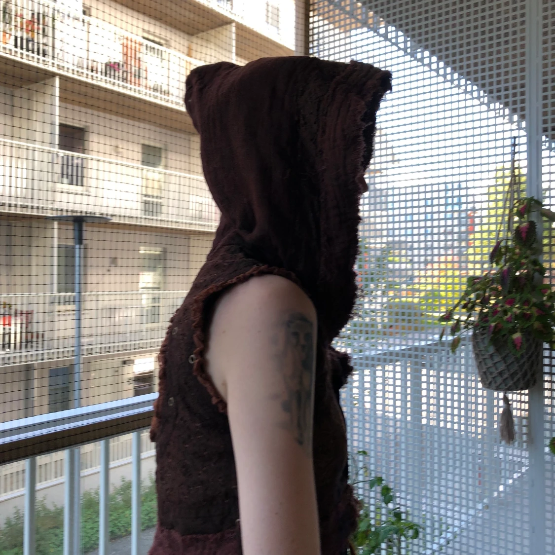 Bohemisk väst med luva - 91