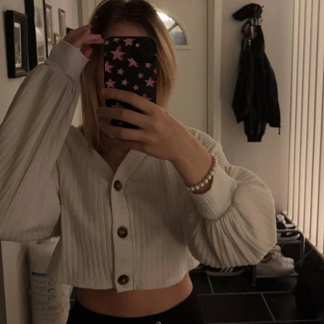 Snygg kofta med knappar - 90