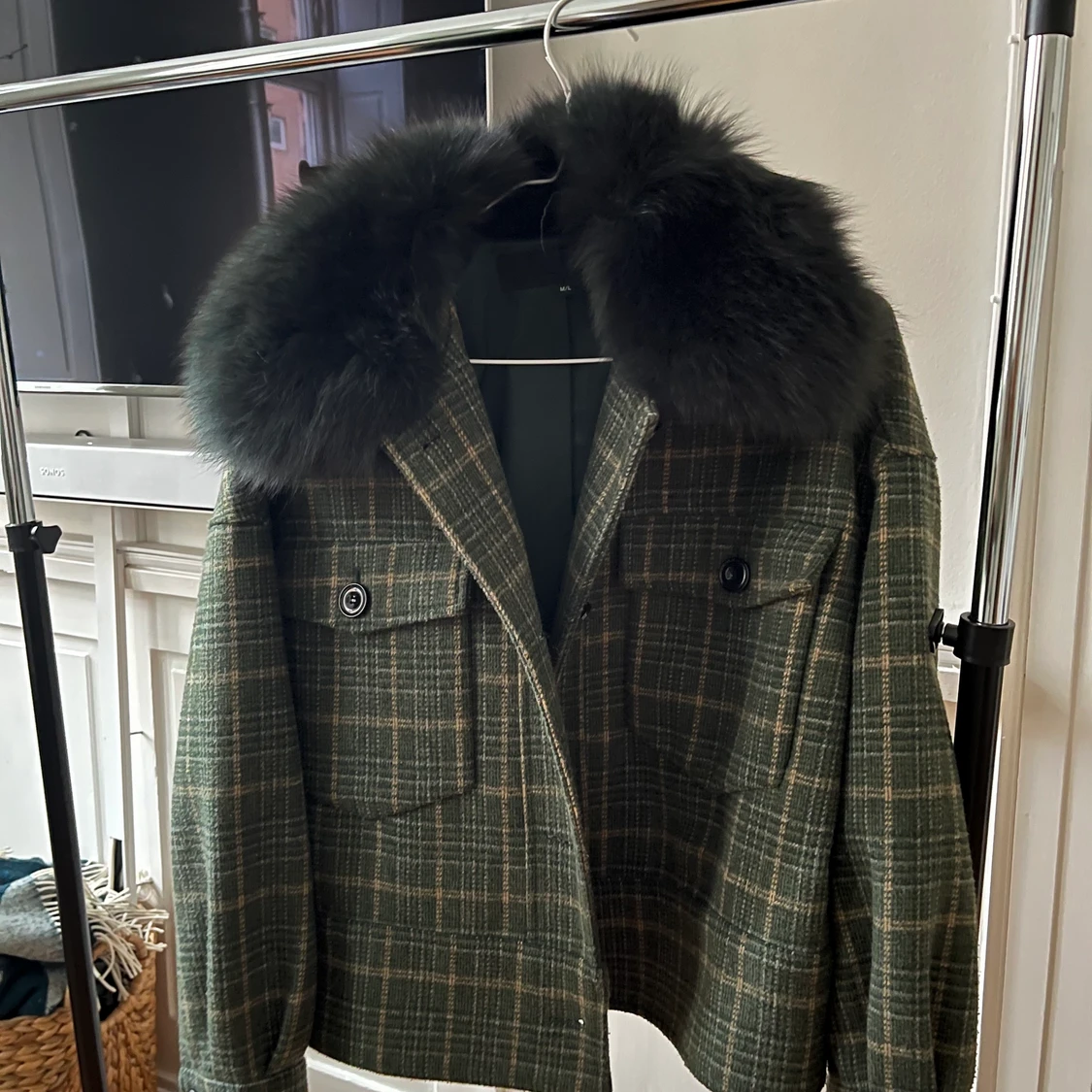 Grön unik meotine jacka